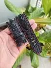 28/24MM Black 100% Genuine Leather Skin Watch Strap Band AP OFFSHORE 42MM