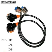 OEMHIDS Xenon light Cable High Voltage Line For Osram Xenon Ballast Module D1S D1R D3S D3R D8S HID Bulb Length 32cm Brand New 130 bend angle X1PCS