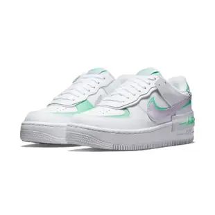 【NIKE 耐吉】Nike Air Force 1 Shadow 白紫綠 休閒鞋 CU8591-103