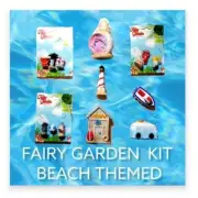 8 Piece - MAGICAL BEACH FAIRY OCEAN GARDEN GNOME KIT - NWT