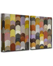 Ready2HangArt Banded I/II 2pc Wrapped Canvas Wall Art by Norman Wyatt
