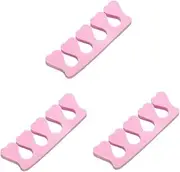 PAMINGONO 3sets Finger Toe Separator Set Manicure Kit for Nail Art Wear Nails Toe Separators Pedicure Tool 40pcs*3