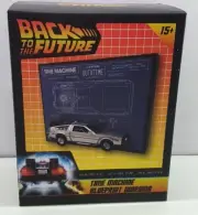 Back to the Future time machine blueprint diorama Lootcrate NIB Delorean 2022
