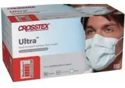 Crosstex GCFCXU Ultra Earloop ASTM Level 3 Face Masks Fluid Resistant Blue 40/Bx