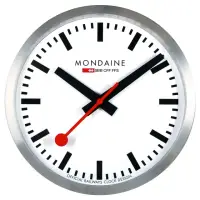 在飛比找momo購物網優惠-【MONDAINE瑞士國鐵】40cm經典掛鐘
