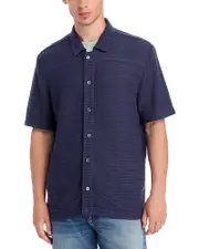 Madewell Lagos Short Sleeve Textured Camp Shirt