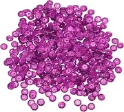 uxcell Loose Sequins 2200 Pcs 8MM Laser Cup Embroidery Sequins Spangles for Jewelry Making Crafts Sewing, Plum Red