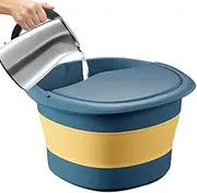 Foot Bath Basin,Multi-Functional Foot SPA Basin with No Deformation - Home SPA Supplies for Feet Bath, Washing Face, Washing Towels, Washing Clothes, Toiletries Storage Zankie