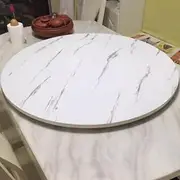 Wood Lazy Turntable 24in 28in 30in 36in, Marble Texture Rotating Tray, Kitchen Dining Table Rotatable Serving Plate, Protect Countertop, Rustic (Color : Marble White, Size : 90cm (36 in