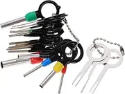 TOKIDNY 21pcs Splitter Removal Kit Broken Headphone Jack Remover Molex Pin Removal Serpentine Belt Tool Wire Terminal Removal Tool Molex Connector Push Pin Removal Tool Molex Pins