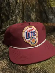 Miller Lite Maroon SnapBack Hat