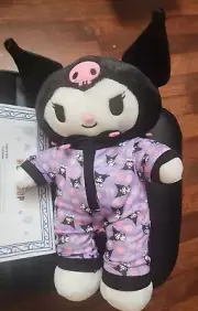 NEW 2023 Build a Bear Sanrio Hello Kitty Kuromi Plush W/ Sleepers PJ ♡