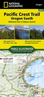 Pacific Crest Trail: Oregon South Map [Willamette Pass to Siskiyou Summit]