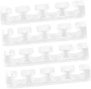 DEARMAMY Flexible Silicone Toe Separators Pack Pedicure Tools for Toe Dividing Nail Care Accessories