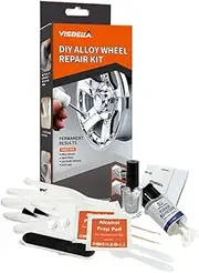 MAX COOL Wheel Scratch Repair Kit Silver Alloy Wheel Rim Scuffs Scrape Car Kerb Damage Repair Kit Fix Tool Car Rim Repair Kit