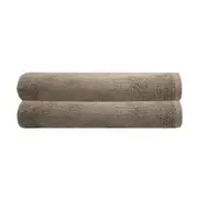 2pc Bambury Ultra soft Chateau Bath Sheet 80x160cm Latte Cotton Woven Home Decor