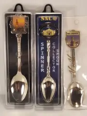 Collectible Souvenir Spoons Lot (Rio Grande, Alamo, Chicago)