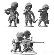 ToonKrieg #18C-1018 U.S. .50 Caliber Heavy Machine Gun Squad