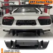 For Audi R8 V10 Gen 2 2-Door 2016-19 Real Carbon Fiber Rear Bumper Lip Diffuser (for: Audi)