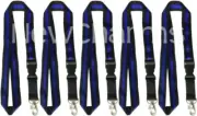 5 LANYARDS w/ Detachable Key Chain Thin Blue Line Police Officer Law Enforcement
