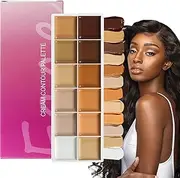 Concealer Palette | 12-Color Cream Foundation Palette | Eye Concealer for Artist Women Prom Bridal Parties Date Offices Travel Under Eye Wedding