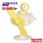 Mini Office Fan Duck Shape Monitor Screen Clip Fan USB Plug-in Mute (Yellow)