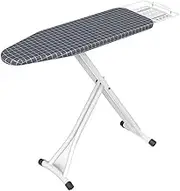Pro Ironing Board Household Folding Ironing Plate, Six-Speed High Adjustment Ironing Board with Ironing Cuffs & Telescopic Steam Iron Res Adjustable Ironing Board