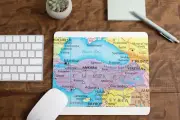 Turkey Map Mouse Pad for Computer Office Gaming Desk Non-Slip