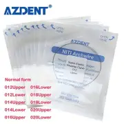 10packs Dental Arcos de Ortodoncia NITI Alambre de Arco de Curva Inversa AZDENT