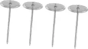 Gatuida 2sets Stainless Steel Cake Decorating Nails Icing Flower Tool for Easy Daisy Carnation Making for Baking and Pastry Decoration 4pcs*2