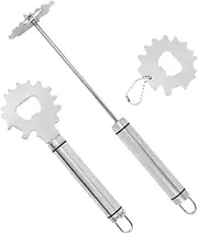 BBQ Scraper Tool Set 3 Piece Grill Mesh Cleaner Stainless Steel BBQ Scraper for Cooking Griddle Cleaning Brush
