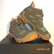 Merrell Hiking Camping Boots Shoes Size 13.5 Boy Trail Waterproof Chameleon