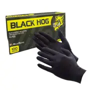 Black Hog Heavy Duty Black Nitrile Gloves x 1000