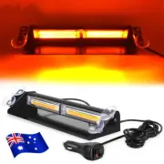 COB LED Beacon Flashing Emergency Warning Strobe Amber Light 12/24V Lamp 36W AU