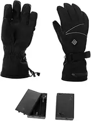 [ibasenice] Outdoor Windproof Gloves 1 Pair Heated Gloves Touch Screen for Sports Winter