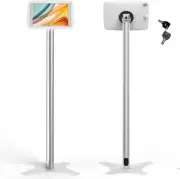iPad Kiosk Floor Stand for 10.2 iPad 7 8 9th 120 Degree Rotate ABS Plastic iPad