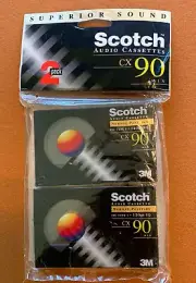 Pack of 2 Scotch CX90 Normal Bias Cassette Tapes