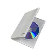 5 pcs White 14mm Standard Single CD DVD Movie Case Storage Box for Wii Game