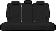 Sperling Custom Black Rear Canvas Seat Cover Compatible with Mazda BT-50 B19 B30 XS XT Dual Cab 2020-On
