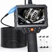Endoscope Camera with Light, Handheld Borescope 4.3'' HD 1080P with 8 Adjust ...