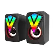 PC Speaker USB Powered Computer Speaker with Muti RGB Light Mini Speaker
