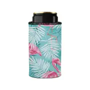 Stubbyz Pink Flamingos Stubby Cooler Slim