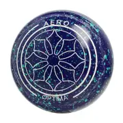 Aero Optima Lawn Bowls 2.5 Heavy Z-Scoop Grape - 241101