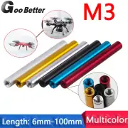 5 Pcs Female Round Aluminum Alloy Standoff Column Spacer Stud For Quadcopter M3