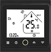 [YaSao] Thermostat, Wi-Fi Smart Thermostat Temperature Controller APP Control 5A Compatible with Alexa/Google Home Water/Gas Boiler Thermostats for Home - Black