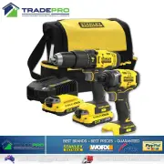 Stanley® Fatmax 18V Combo Kit Cordless Drill & Impact Driver & Batteries&Charger