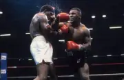 Mike Tyson In Action Boxing 1986 Old Photo