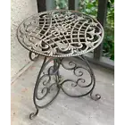 Side Table Tango Metal Steel Vintage Antique Porch Park Garden Furniture