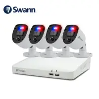 在飛比找momo購物網優惠-【Swann】8路DVR+4*FHD警示監控組