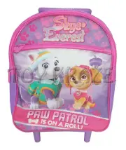 PAW PATROL TODDLER ROLLING BACKPACK! PURPLE PINK SKYE & EVEREST GIRLS ROLLER 12"